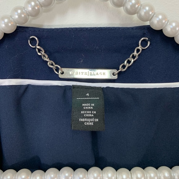 White House Black Market Tweed Jacket in Blue - Picture 6 of 7